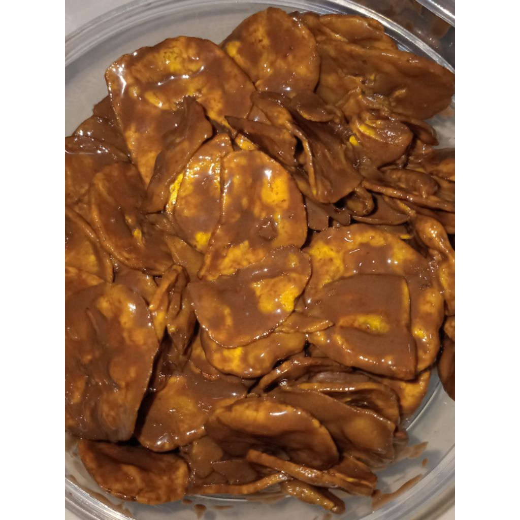 

Keripik pisang tanduk cokelat 200ml