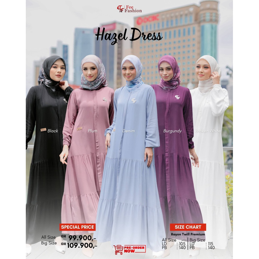 Fee Fashion - Dress / Gamis / Hazel Dress Fee Fashion