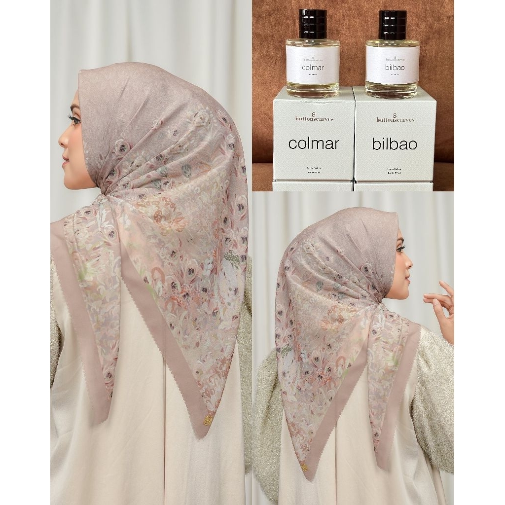 Buttonscarves Ederra - Milky Flamingo Dahlia