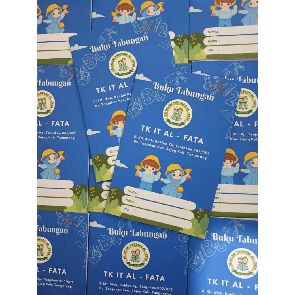 

Buku Tabungan Sekolah Custom Free Desain Cover dan Isi