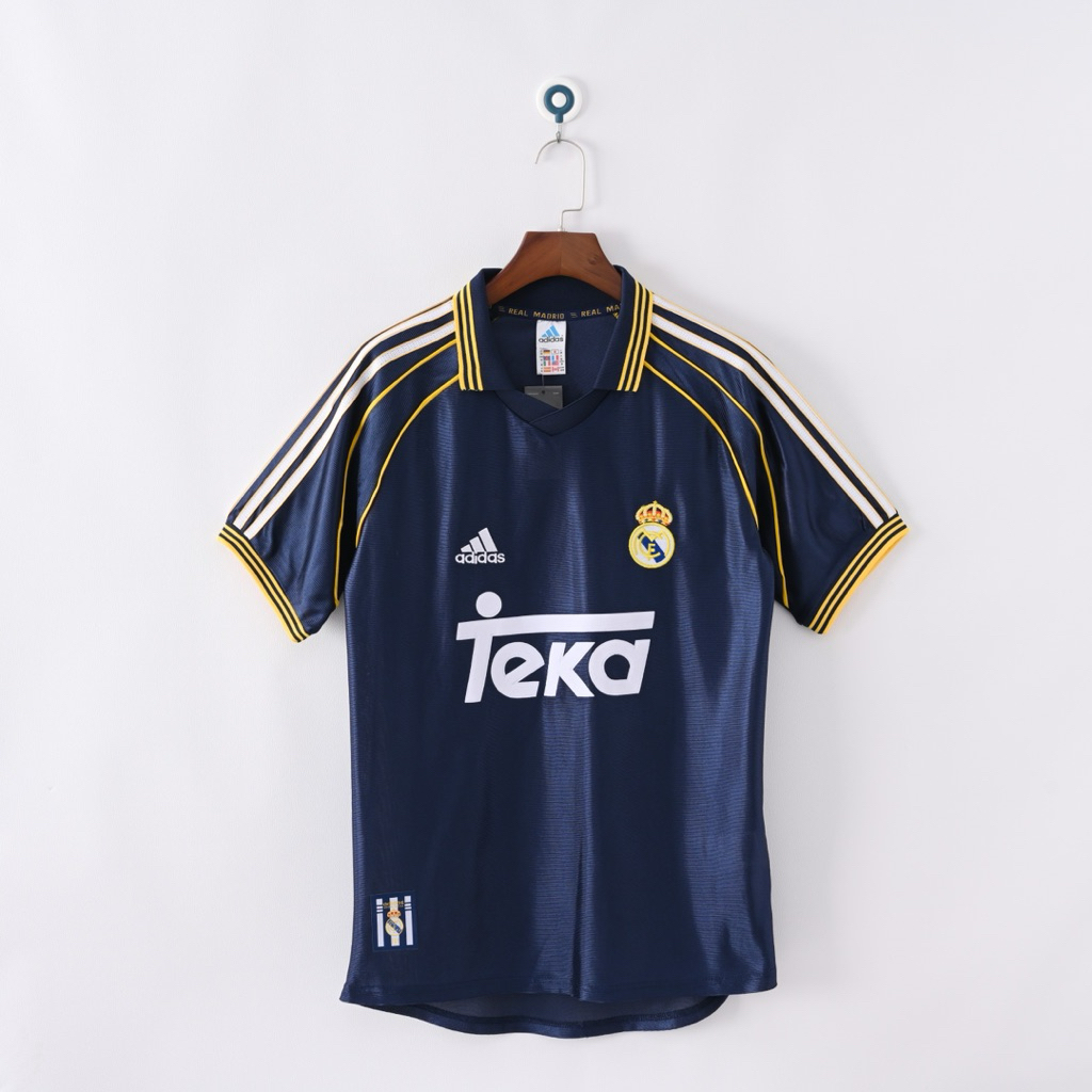 jersey retro reall madrid third 1998-1999 jersey vintage madrid 3rd
