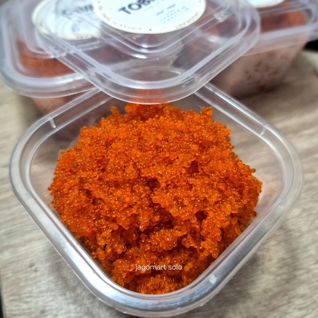 

Tobiko Orange Telur Ikan Terbang 100gr 200gr 500gr Flying Fish Roe