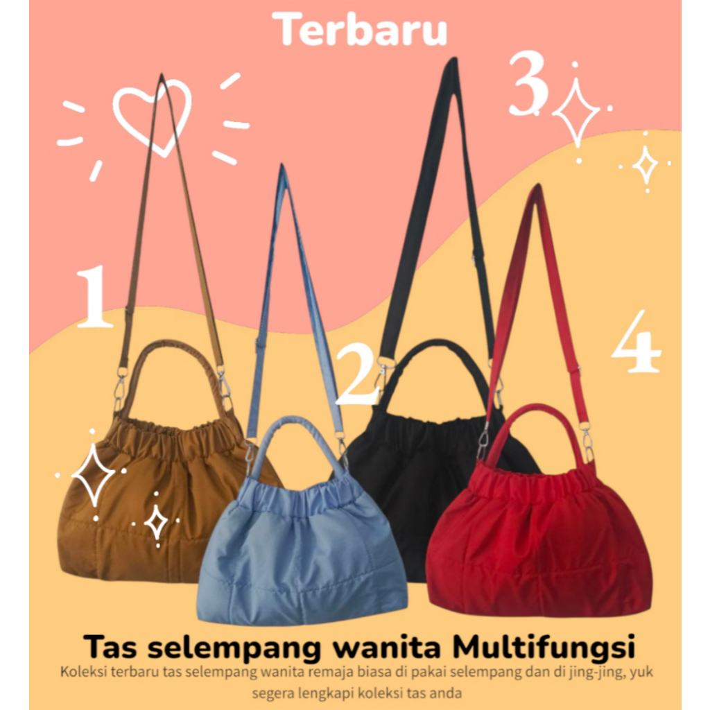 Tas selempang wanita terbaru ootd remaja kece kekinian