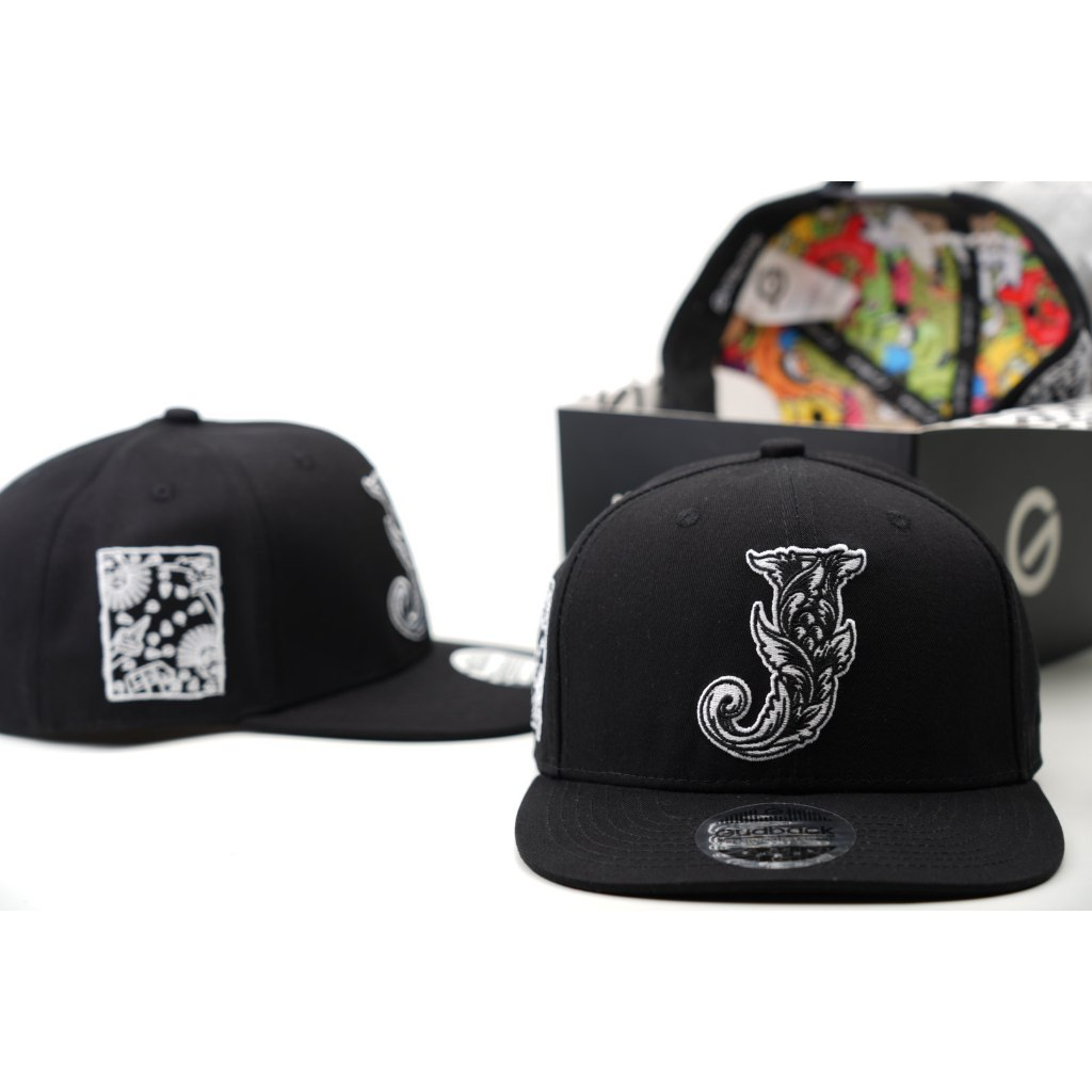 Topi Snapback Original Gudback Jakarta Batik Hitam Baseball Cap Distro Fashion Pria Wanita Hip Hop H