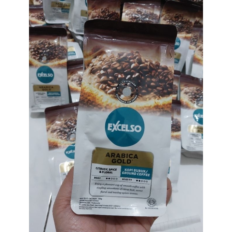 

EXCELSO Arabica Gold Kopi Bubuk 200gr // ARABICA EXCELSO COFEE