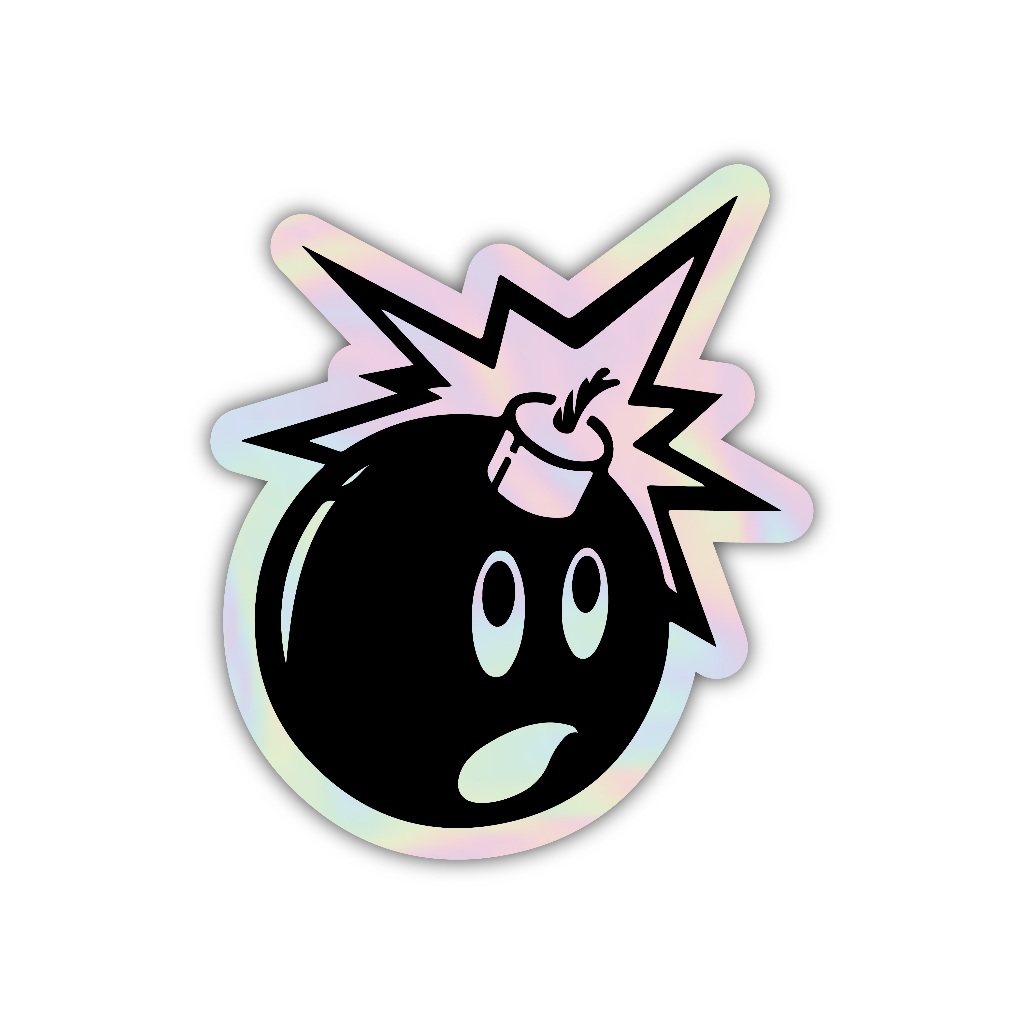 

Z322 sticker boom aesthetic, stiker hologram satuan