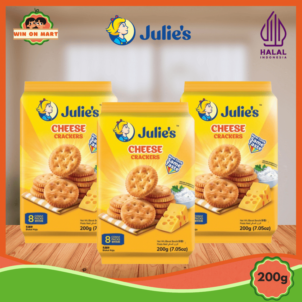 

Julie's Cheese Crackers atau Biskuit Keju 200g