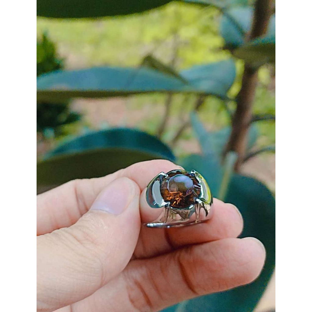 Cincin Madeira Citrine Quartz