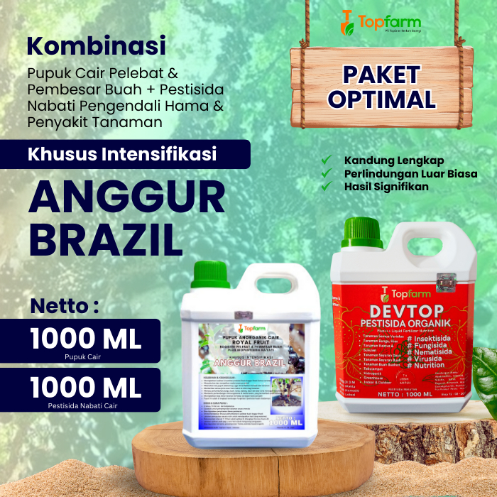 Pupuk Topfarm / Pupuk Anggur Brazil Terbaik / Pupuk Khusus Anggur Brazil / Pupuk Pohon Anggur Brazil