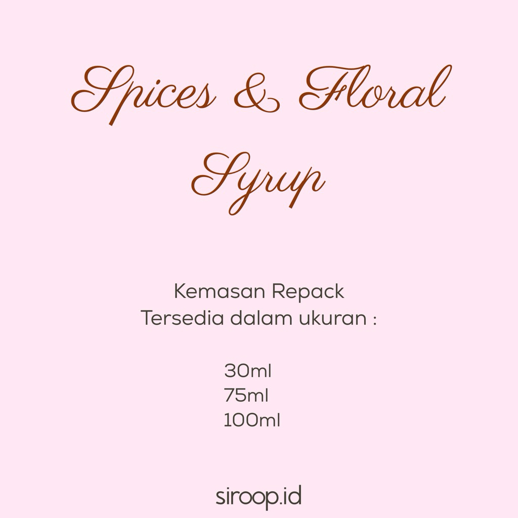 

All Flavours Spices and Floral Syrup Repack 100ml