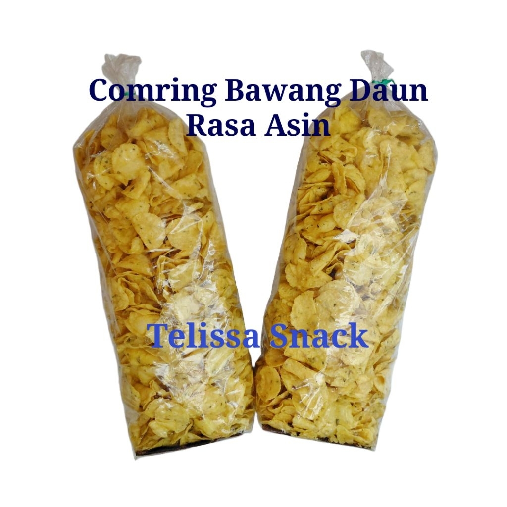 

Telissa Snack Comring Kecimpring Bawang Daun 1 Kg Rasa Asin & Gurih