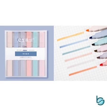 

Stabilo highlighter pastel marker Highlighter marker Morandi color & Macaron pastel double tip 6 colors - Best Stationary