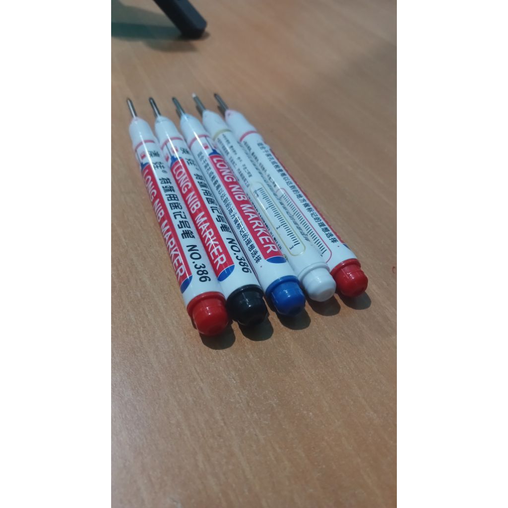 

Spidol Tukang Long NIB Marker Kepala Panjang Pulpen Penanda Kayu Besi Kaca Tahan Air