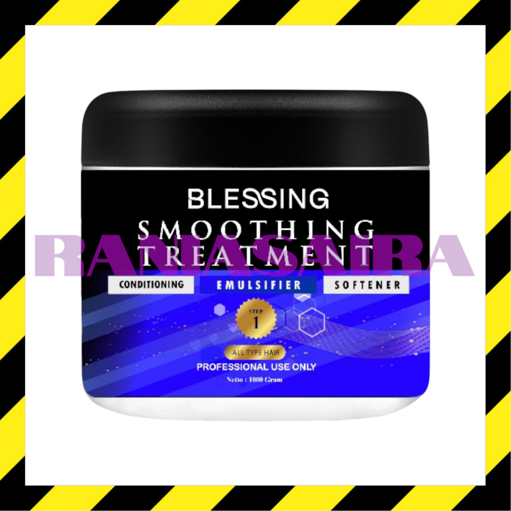 BLESSING Step1 Smoothing Treatment 1000gr Pelurus Rambut Straightening Rusak Kering Kribo Blesing