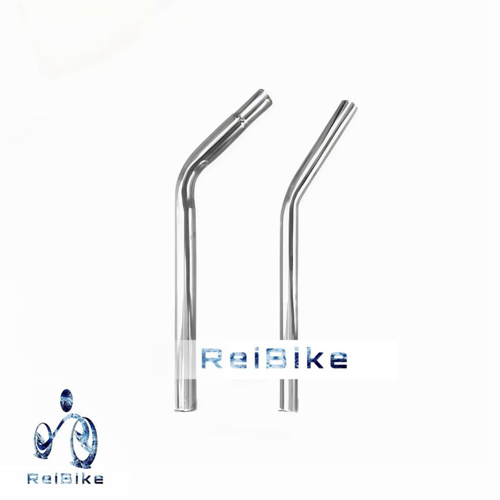 Seatpost tiang cagak pen sadel 22.2 dan 25.4 bengkok sepeda BMX tiang sadel bengkok