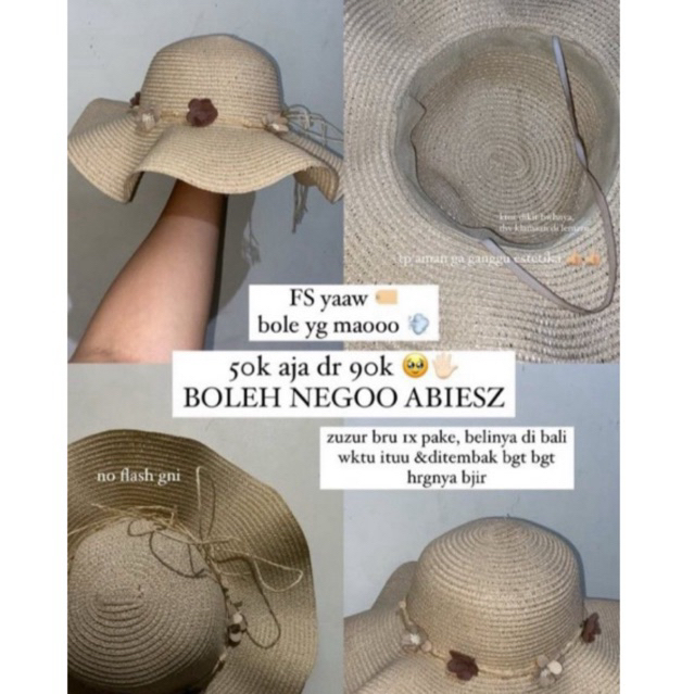 Beach Hat - Preloved | fine condition | nett price