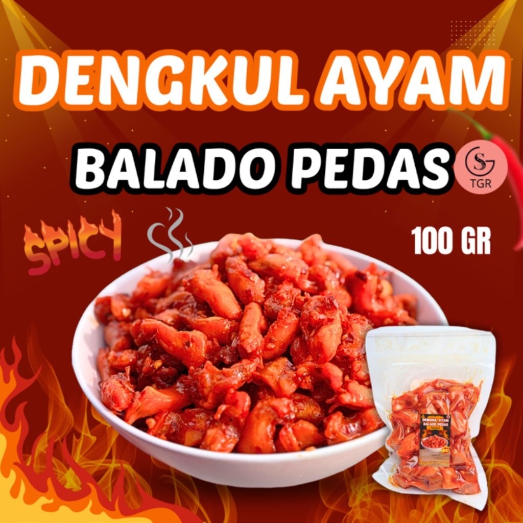 

1 PACK DENGKUL AYAM 100GR BALADO PEDAS