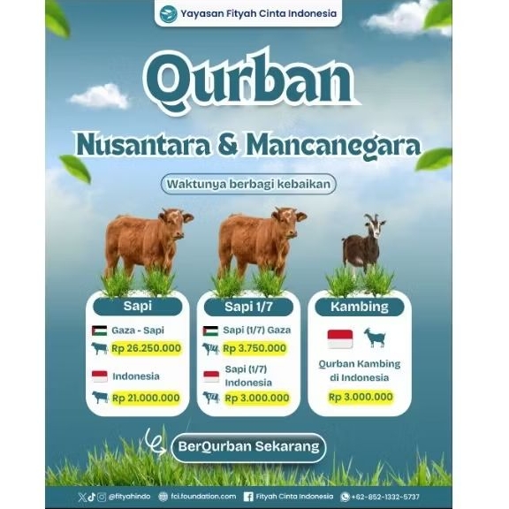 

Qurban di Indonesia dan Palestina