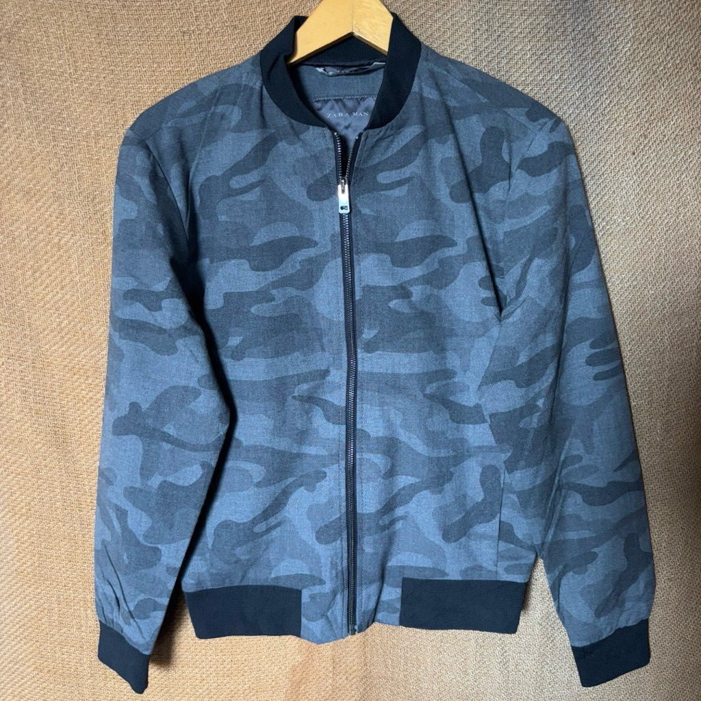 Zara Man Camo Bomber Jacket Man