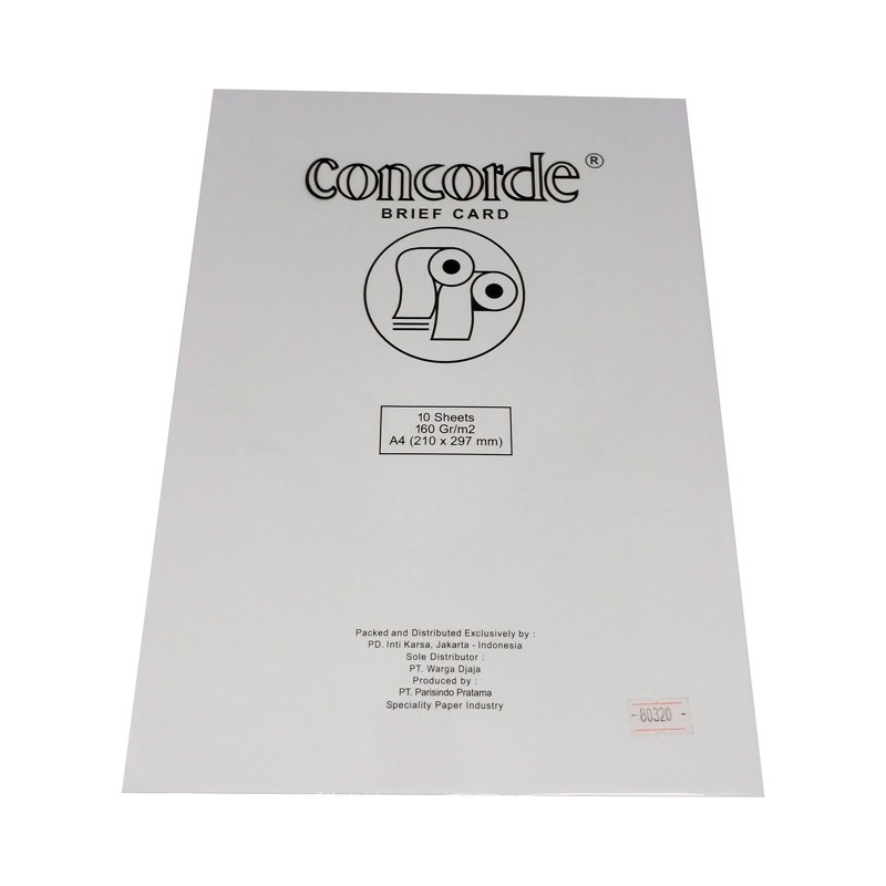 

Gramedi Pettarani - Concorde Brief Card 80320/White 160 Gr/mm