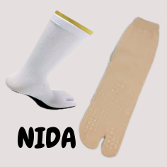 Kaos Kaki Nida Polos Telapak Hitam Muslimah Malang