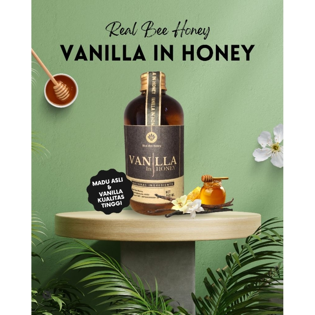 

Real Bee || Vanilla in Honey Madu Vanilla asli madu murni 250 ml