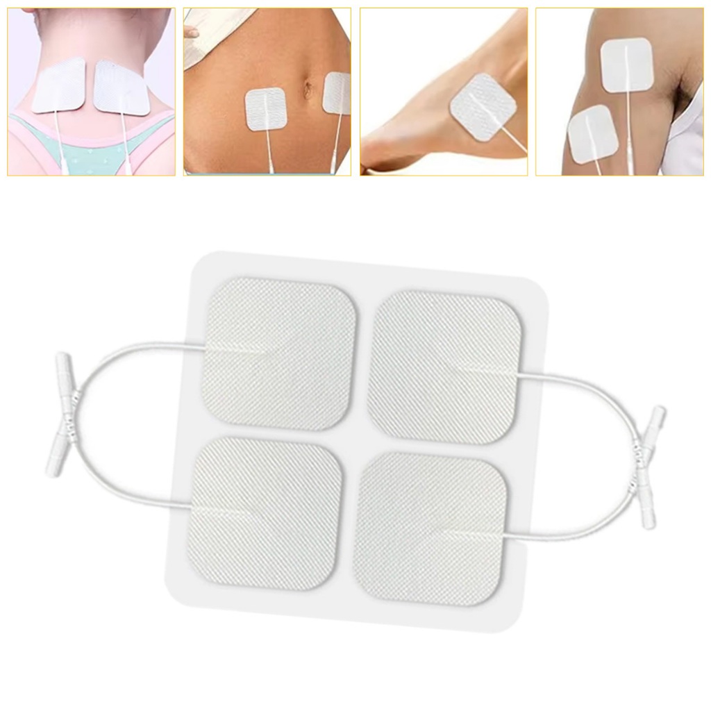 5*5cm Gel Pad electrode pads Stimulator Pijat Elektrik gel pad tens 4pcs