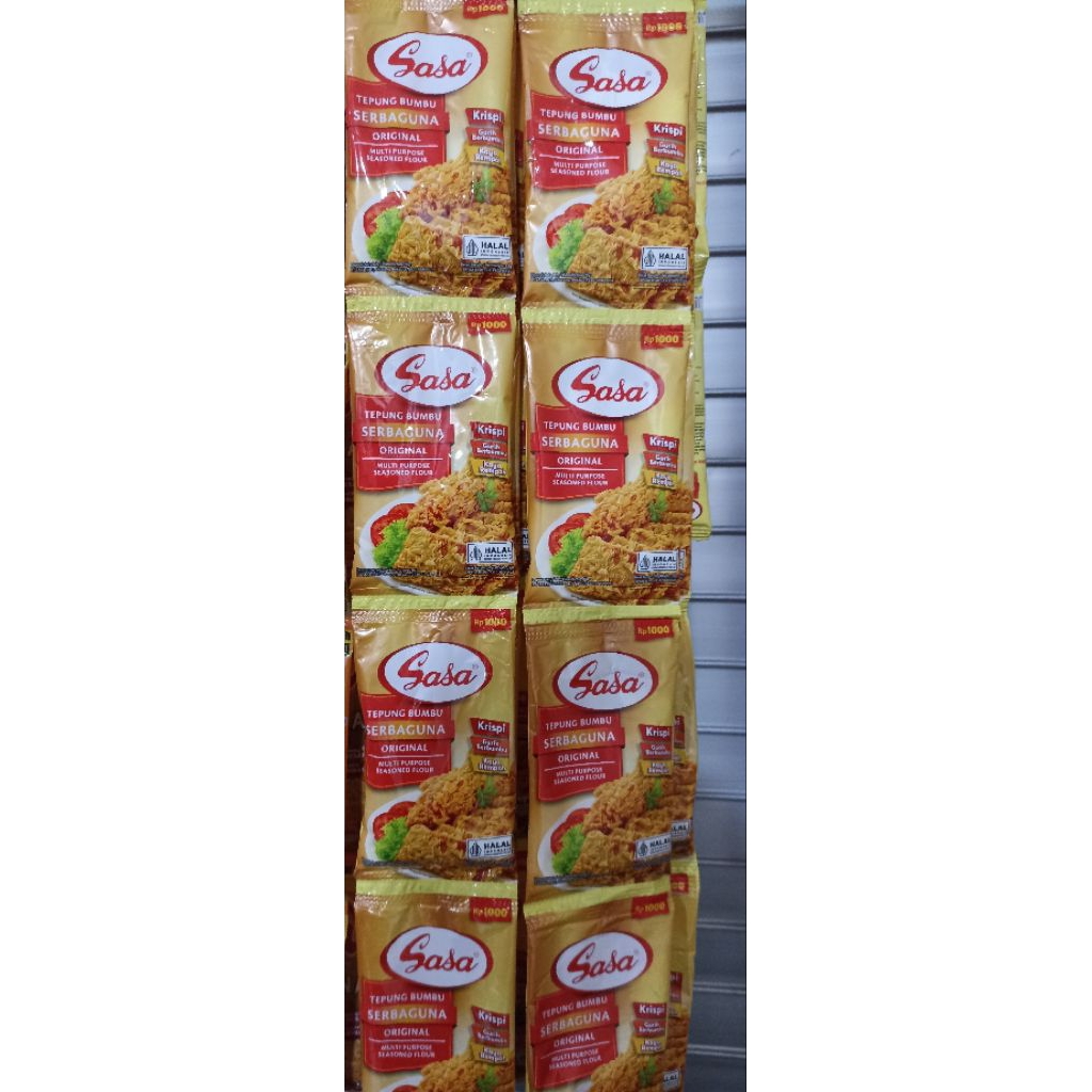 

sasa tepung bumbu serbaguna eceran 1000 an, untuk 1 renteng