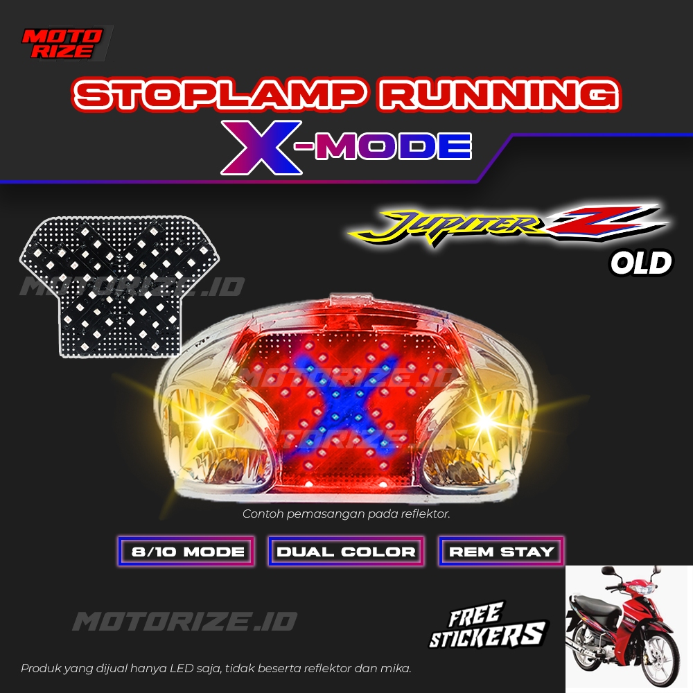 Stoplamp Running X Mode Jupiter Z Old Lampu Rem LED Motor Variasi Motorize