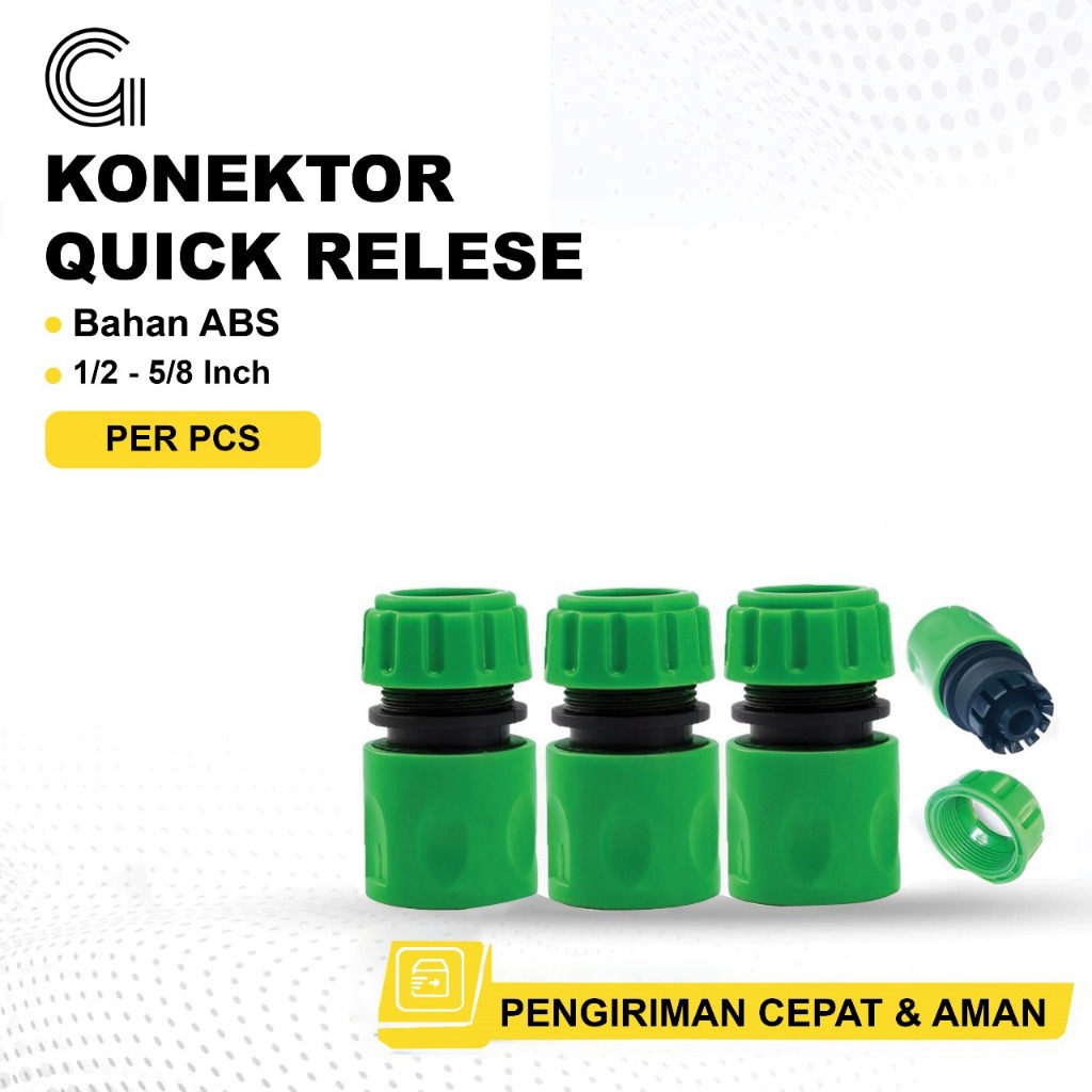 SELANG GEMUK Konektor Quick Release 1/2 dan 5/8 Konektor Klik untuk Nozzle Spray Semprotan air
