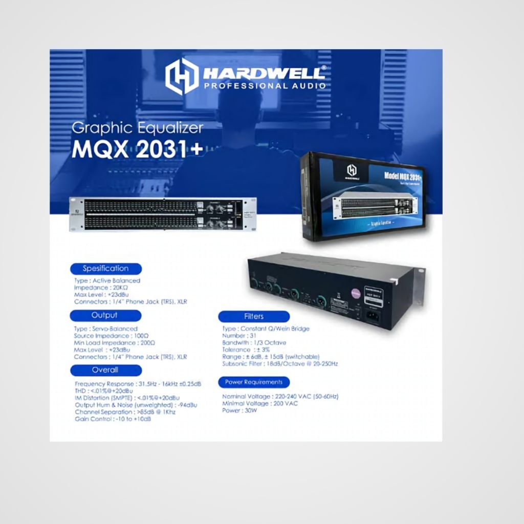 EQUALIZER HARDWELL MQX 2031+