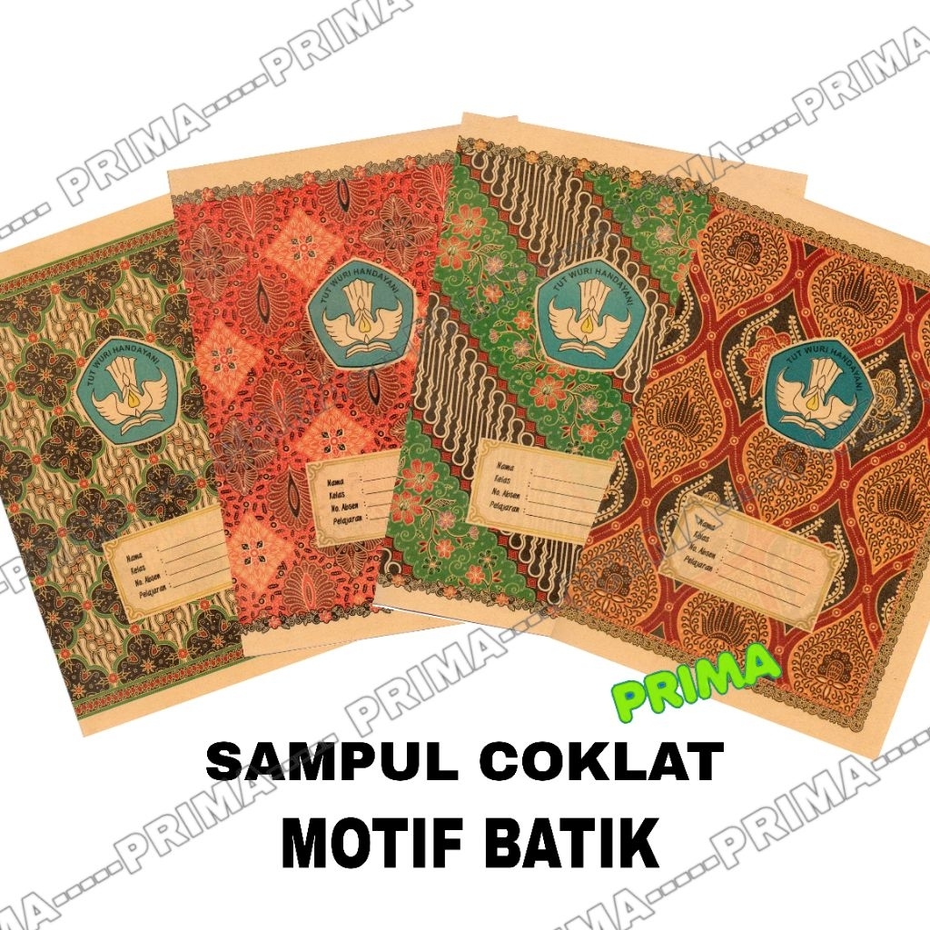 

SAMPUL COKLAT MOTIF BATIK UKURAN KWARTO (UKURAN BUKU TULIS BIASA)