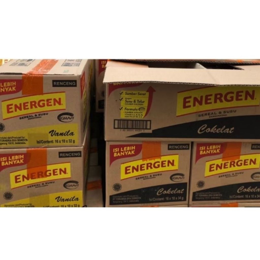 

ENERGEN SEREAL/ SEREAL ENERGEN LEZAT 1 KARTON/ rencengan