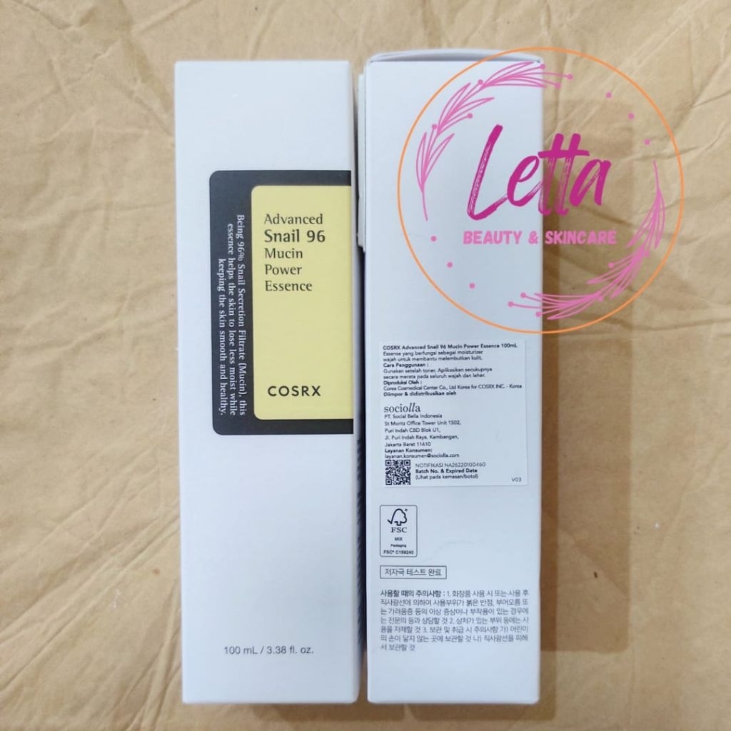 Original Cosrx Advanced Snail 96 Mucin Power Essence 100mL Essence Snail Essence Antiaging