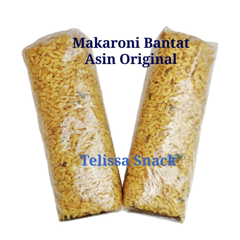 

Telissa Snack Cemilan Makaroni Bantat Original Rasa Asin Gurih Daun Jeruk 1 Kg