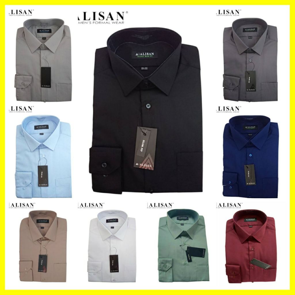 Kemeja Alisan Sage Green / Alisan Slimfit Lengan Panjang /  Kemeja Alisan Slim Fit / Kemeja Alisan L