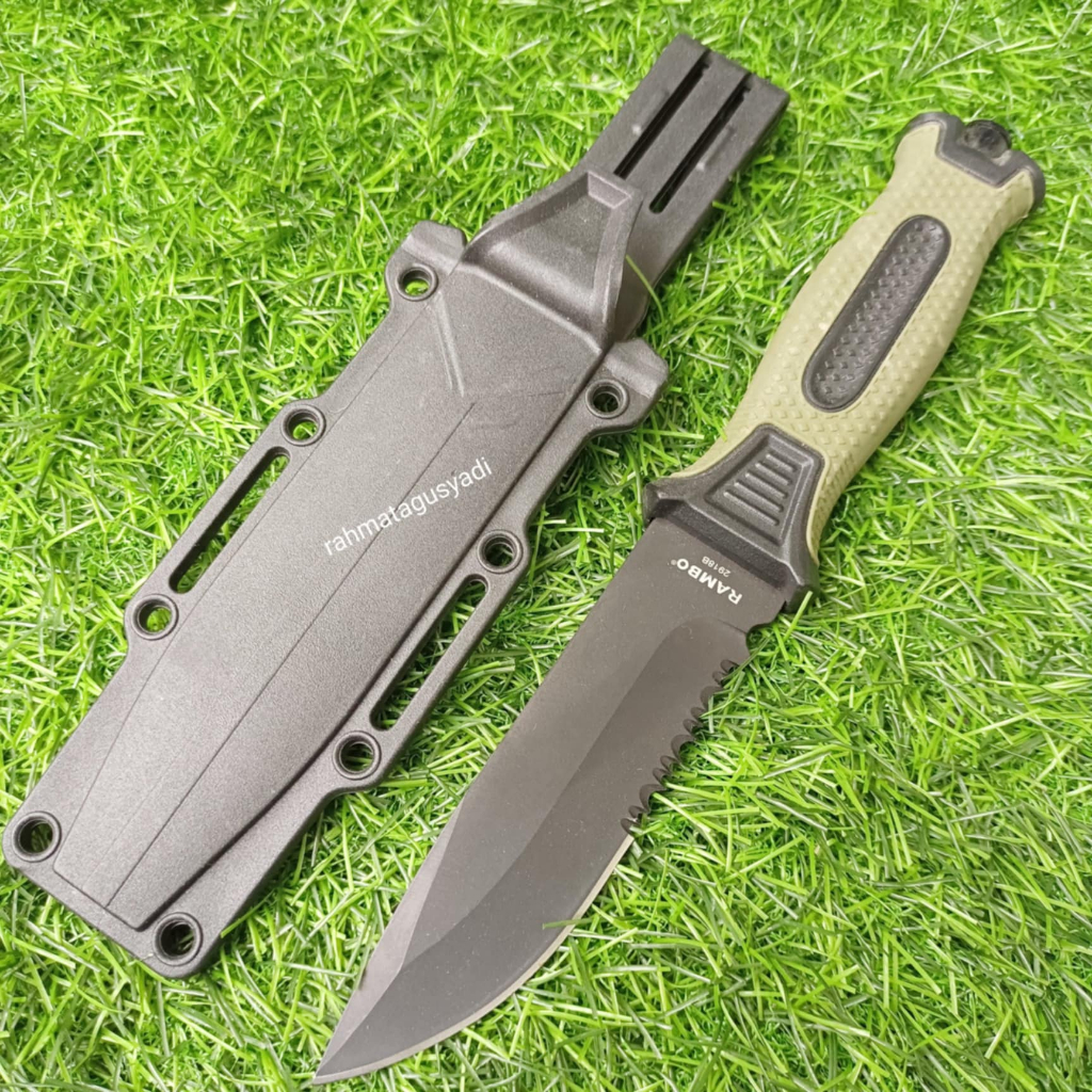 Pisau daging kecil survival outdoor stainles steel bayar ditempat