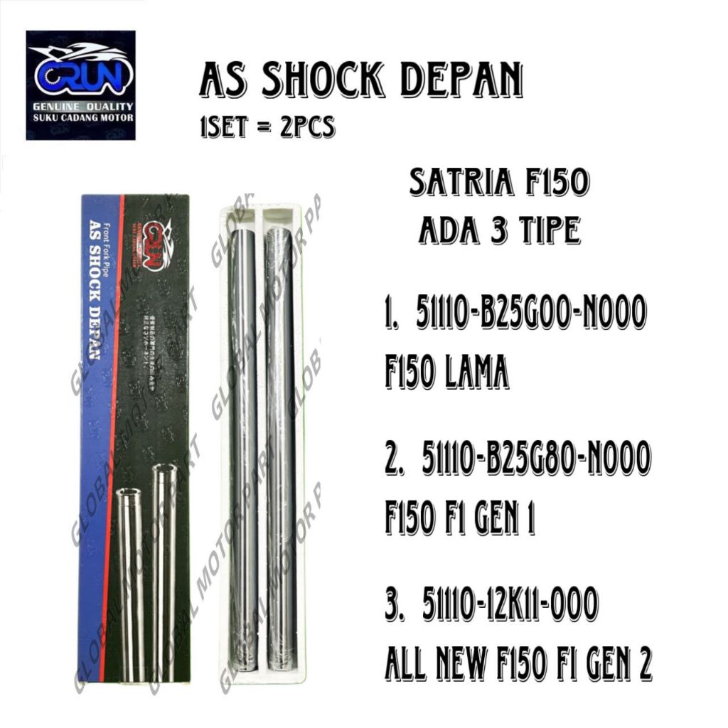 CRUN As Shock / As Shockbreaker Depan Suzuki Satria FU150 OLD Satria FU 150 FI