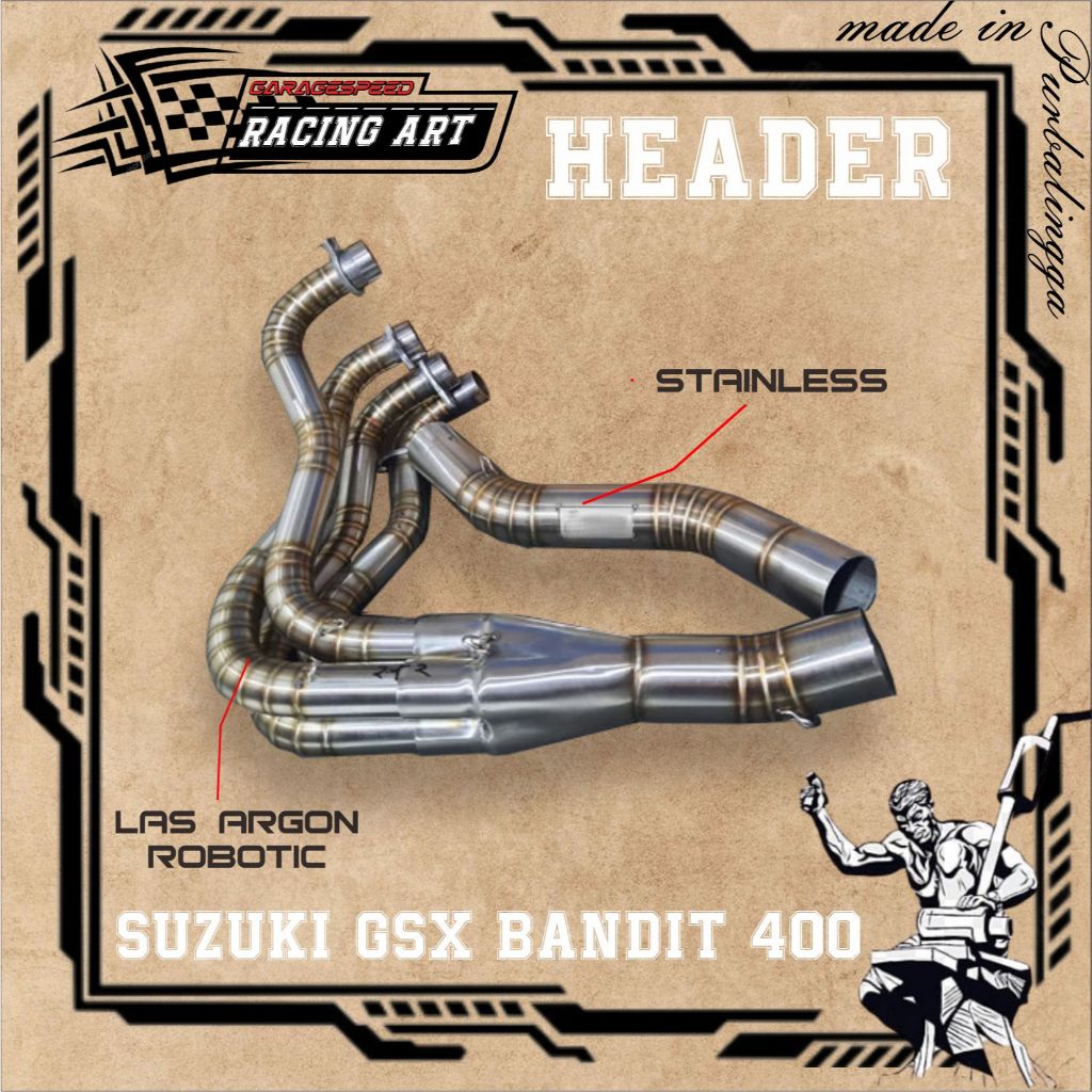 Leher knalpot suzuki gsx bandit 400