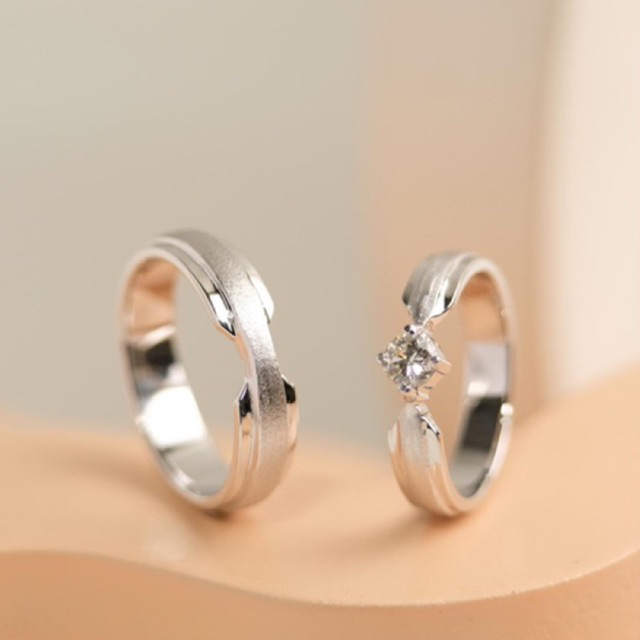 Cincin Kawin Tunangan Cincin Tunangan Cincin Couple Perak Silver Ketara Jewelry