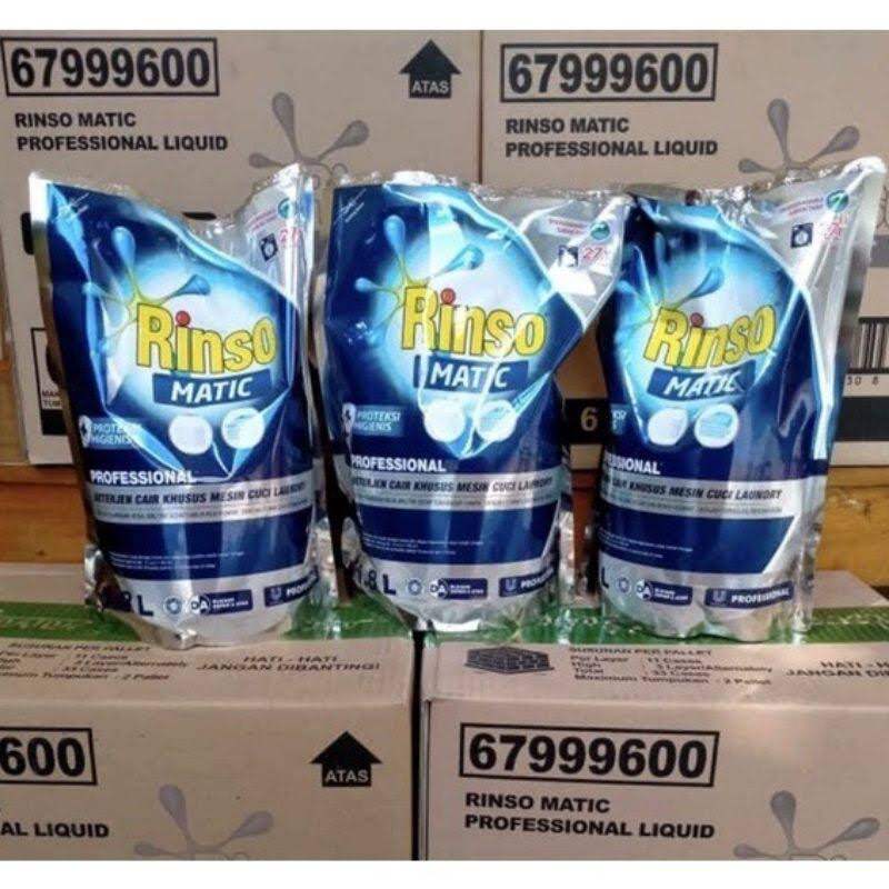FRIZKYVALEN - Rinso Matic 1.65 Liter Deterjen Cair Profesional Liquid/ Rinso cair 1.6L