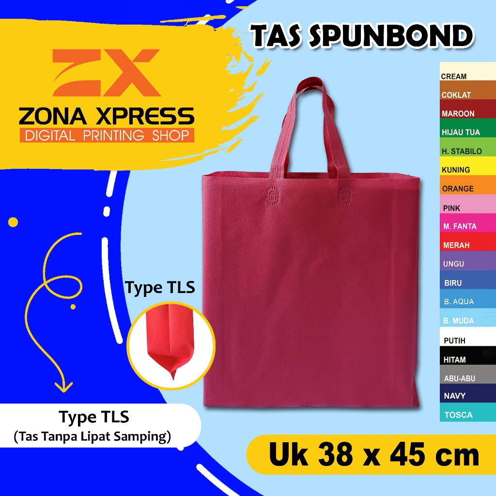 

Tas kain spunbond isi 12 pcs ukuran 38x45