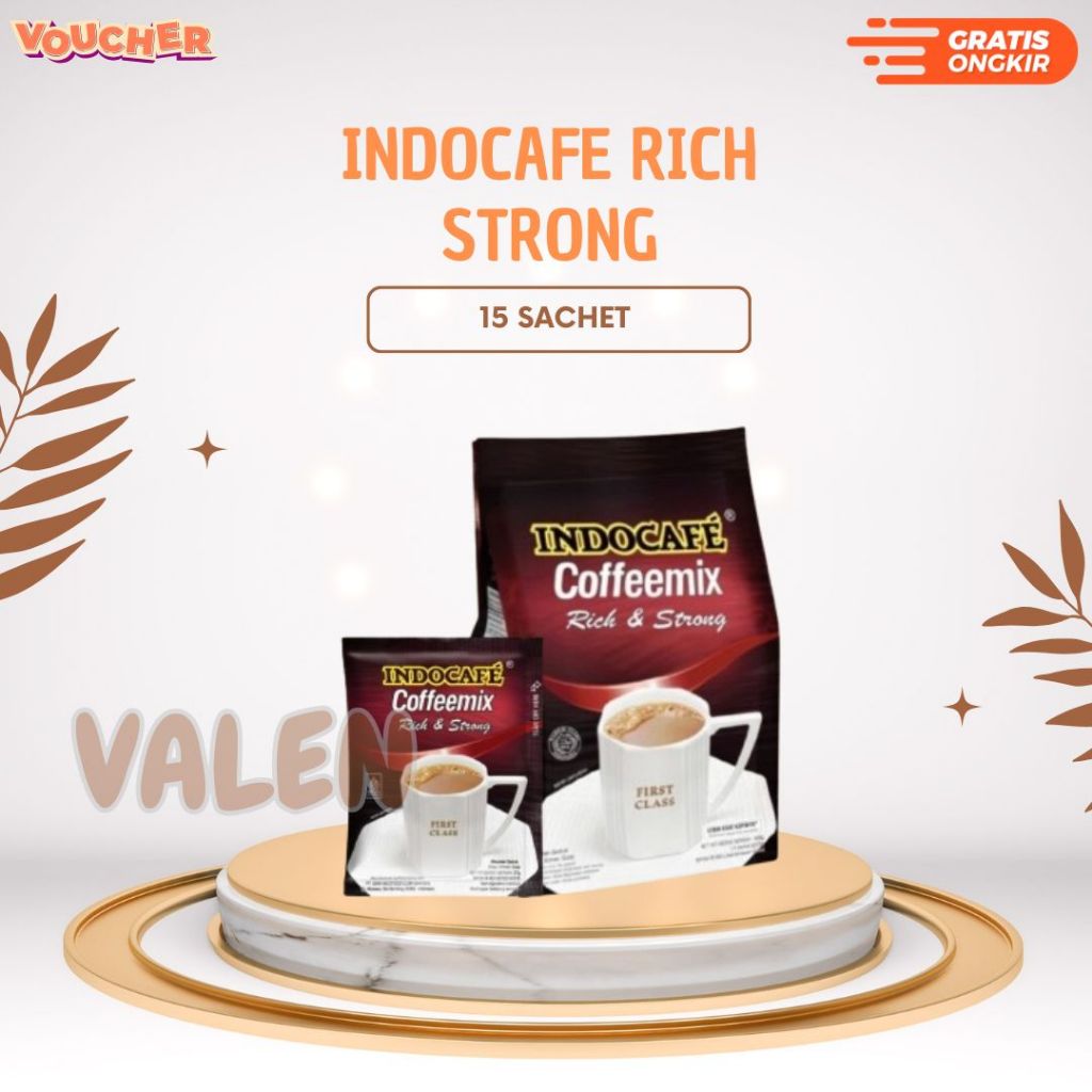 

Indocafe Rich & Strong Isi 15 Sachet