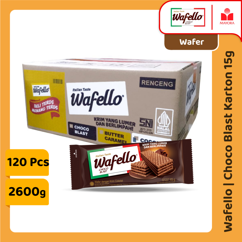 

1 Karton Wafello Choco Blast 15 Gram