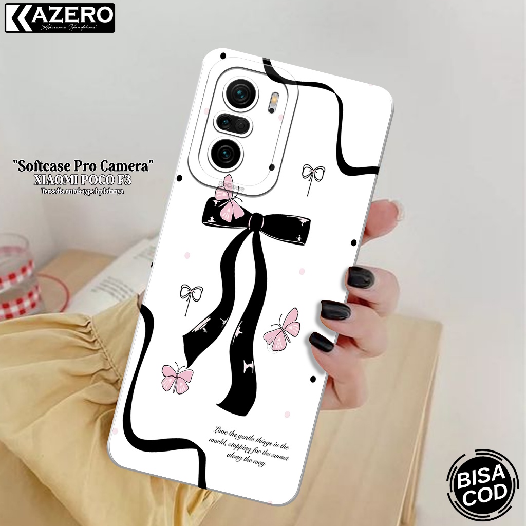 KAZERO - Case Hp Xiaomi Poco F3 - Fashion Case Aesthetic - Pro Camera - Softcase Xiaomi Poco F3 - Ke