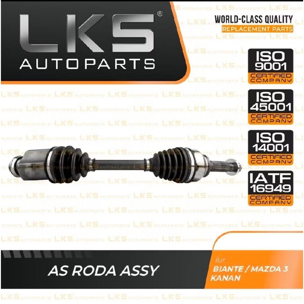 234104 CV JOINT ASSY KANAN MAZDA 3 BIANTE