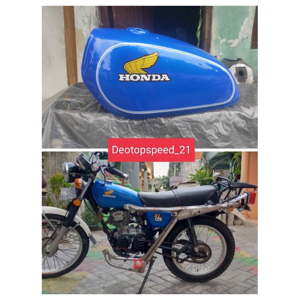 Tangki Honda XL 125E Biru tengki Honda XL warna biru