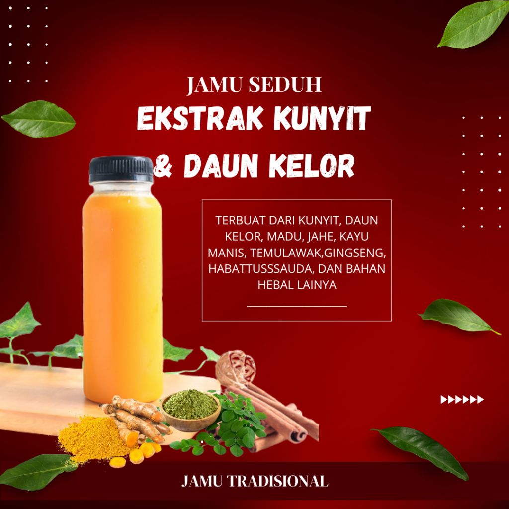 

Jamu Seduh Ekstrak Kunyit & Daun Kelor kemasan botol ampuh mengatasi ASAM URAT, NYERI SENDI DAN LAINYA