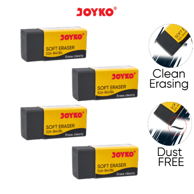 

Eraser / Penghapus Joyko 526- Hitam/Putih Pack