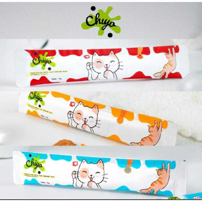 Snack CHIYO CREAMY Cat Snack Kucing Makanan Kucing Creamy Snack Kucing Basah
